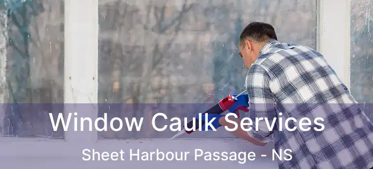  Window Caulk Services Sheet Harbour Passage - NS