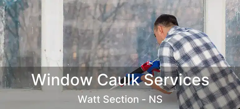  Window Caulk Services Watt Section - NS