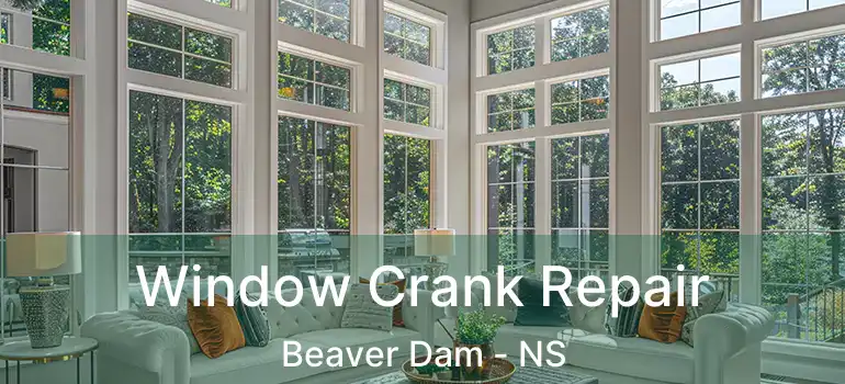  Window Crank Repair Beaver Dam - NS