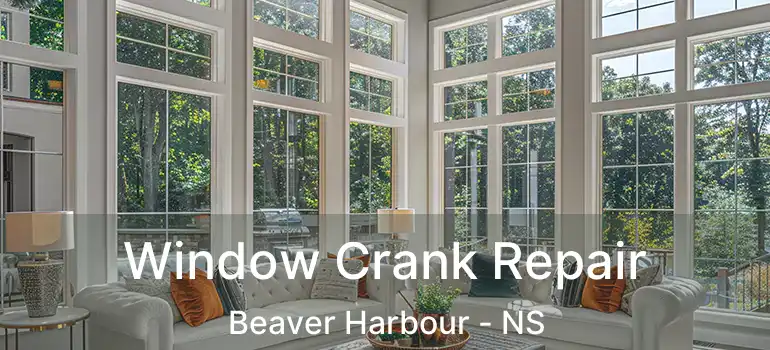  Window Crank Repair Beaver Harbour - NS