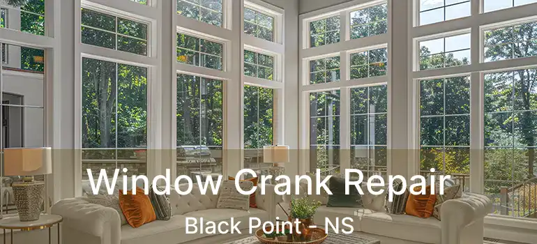  Window Crank Repair Black Point - NS