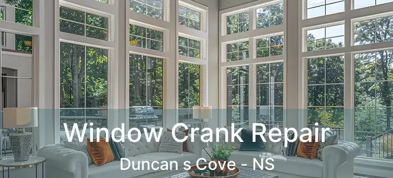  Window Crank Repair Duncan s Cove - NS