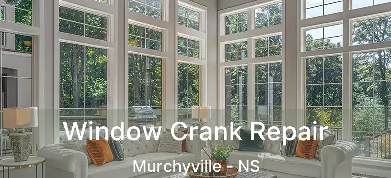  Window Crank Repair Murchyville - NS