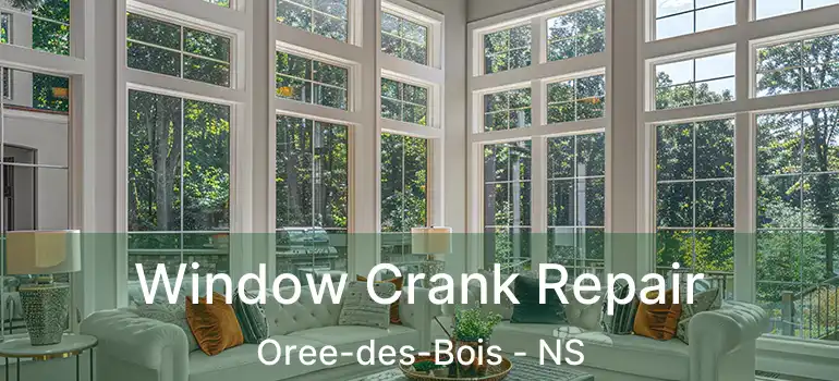  Window Crank Repair Oree-des-Bois - NS