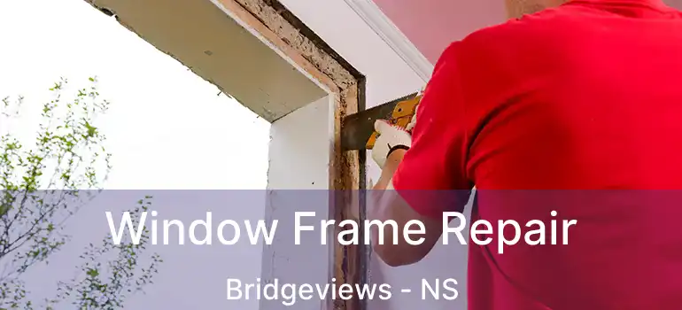  Window Frame Repair Bridgeviews - NS