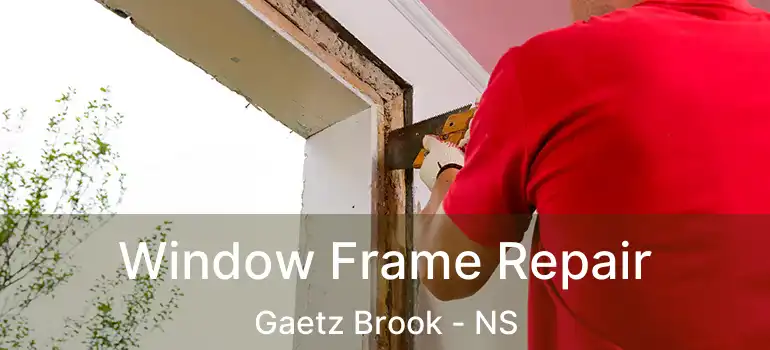  Window Frame Repair Gaetz Brook - NS