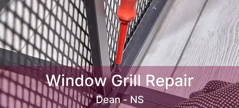  Window Grill Repair Dean - NS