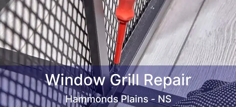  Window Grill Repair Hammonds Plains - NS