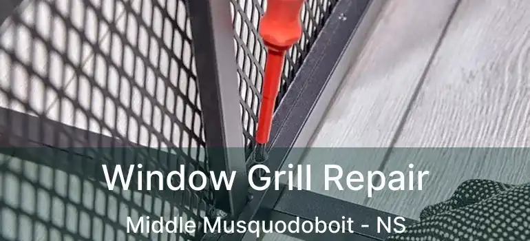  Window Grill Repair Middle Musquodoboit - NS