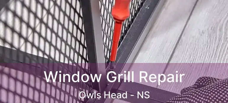  Window Grill Repair Owls Head - NS