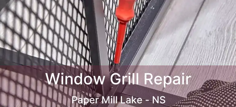  Window Grill Repair Paper Mill Lake - NS