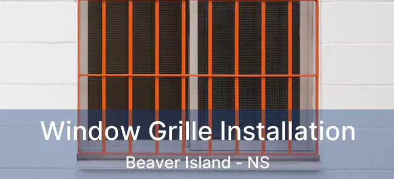  Window Grille Installation Beaver Island - NS