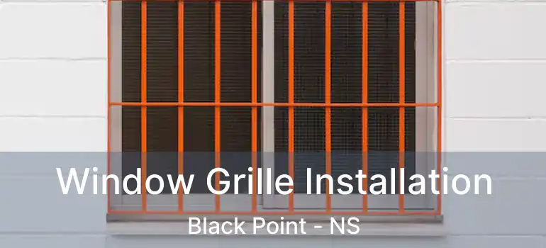  Window Grille Installation Black Point - NS