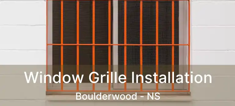  Window Grille Installation Boulderwood - NS