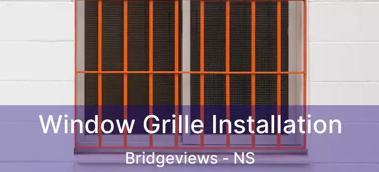  Window Grille Installation Bridgeviews - NS