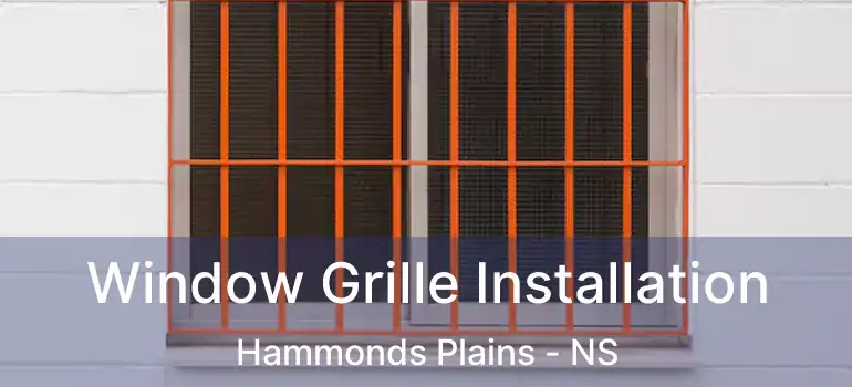  Window Grille Installation Hammonds Plains - NS