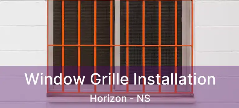  Window Grille Installation Horizon - NS