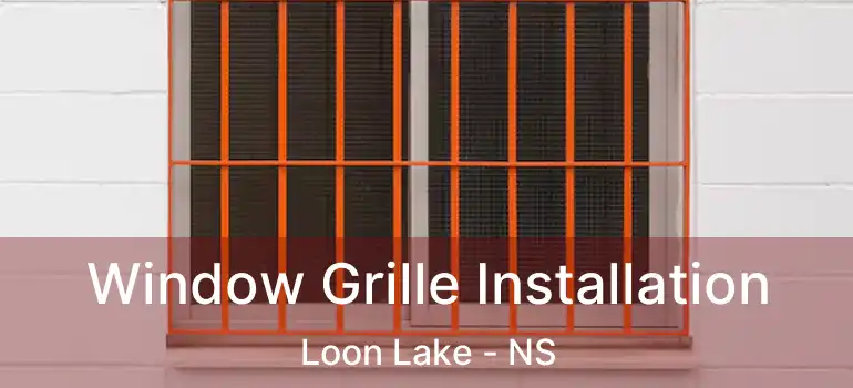  Window Grille Installation Loon Lake - NS