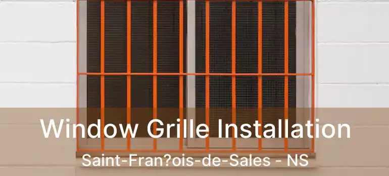  Window Grille Installation Saint-Fran?ois-de-Sales - NS