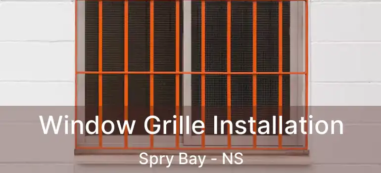  Window Grille Installation Spry Bay - NS