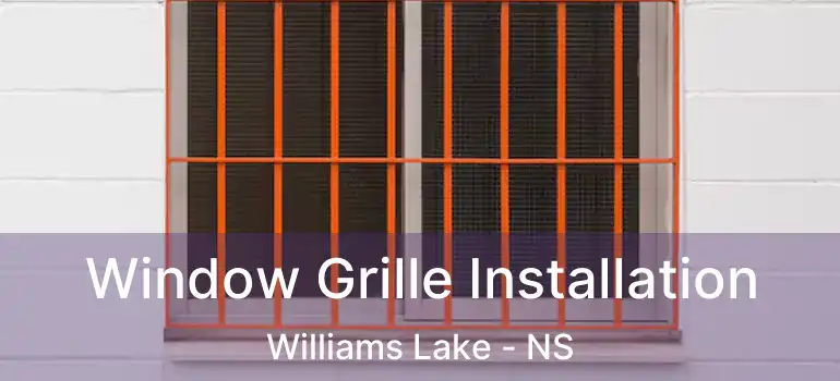  Window Grille Installation Williams Lake - NS