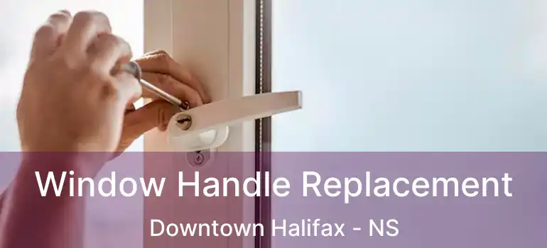  Window Handle Replacement Downtown Halifax - NS