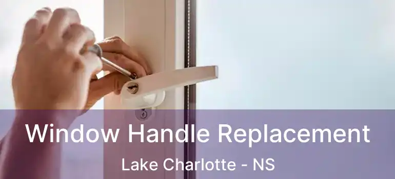  Window Handle Replacement Lake Charlotte - NS