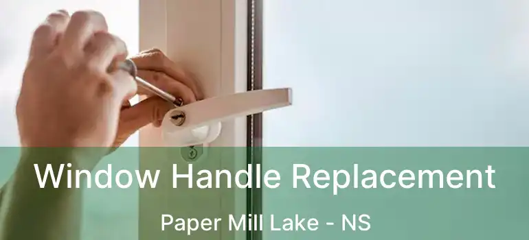  Window Handle Replacement Paper Mill Lake - NS