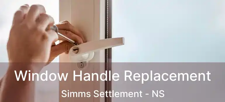  Window Handle Replacement Simms Settlement - NS