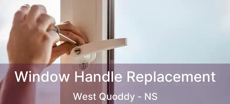  Window Handle Replacement West Quoddy - NS