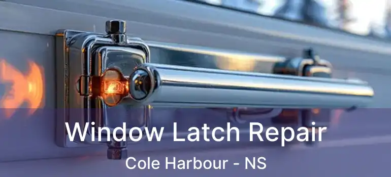  Window Latch Repair Cole Harbour - NS