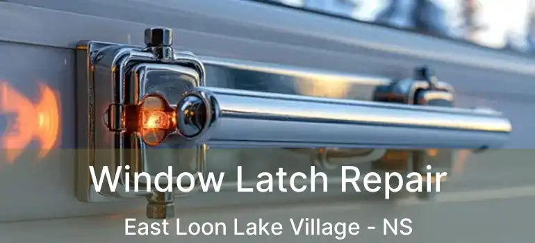  Window Latch Repair East Loon Lake Village - NS