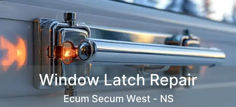  Window Latch Repair Ecum Secum West - NS