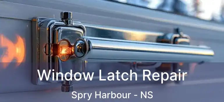  Window Latch Repair Spry Harbour - NS