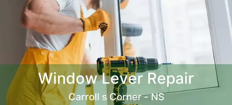  Window Lever Repair Carroll s Corner - NS