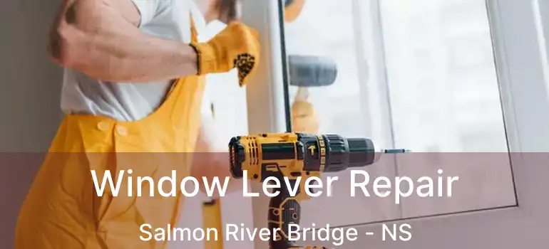  Window Lever Repair Salmon River Bridge - NS