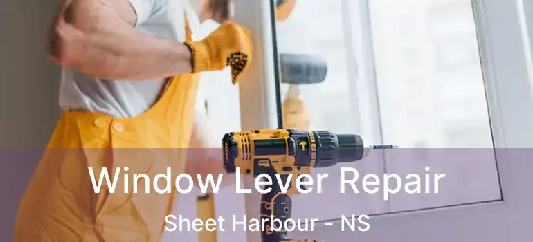  Window Lever Repair Sheet Harbour - NS