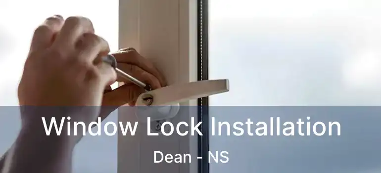  Window Lock Installation Dean - NS