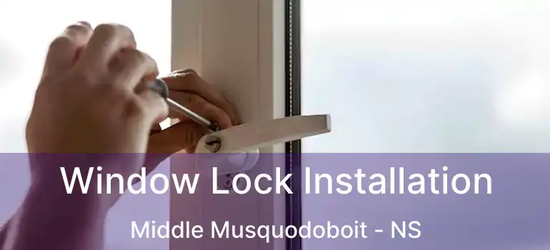  Window Lock Installation Middle Musquodoboit - NS