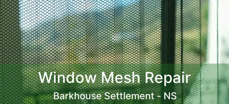  Window Mesh Repair Barkhouse Settlement - NS