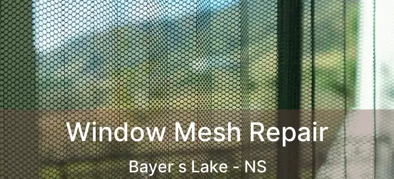  Window Mesh Repair Bayer s Lake - NS