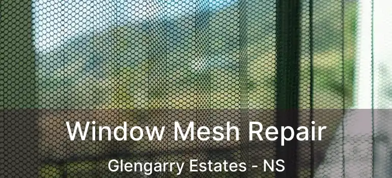  Window Mesh Repair Glengarry Estates - NS