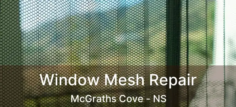  Window Mesh Repair McGraths Cove - NS