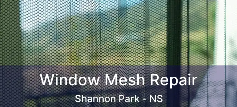  Window Mesh Repair Shannon Park - NS