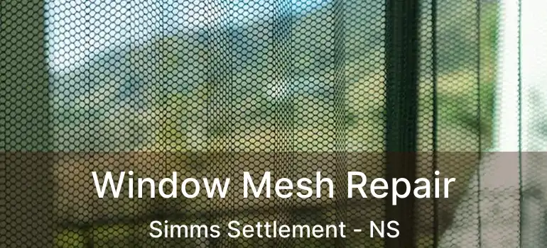  Window Mesh Repair Simms Settlement - NS