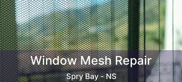  Window Mesh Repair Spry Bay - NS