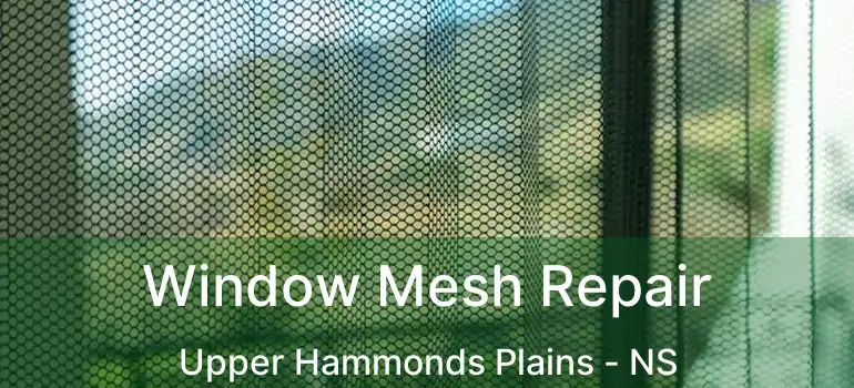  Window Mesh Repair Upper Hammonds Plains - NS