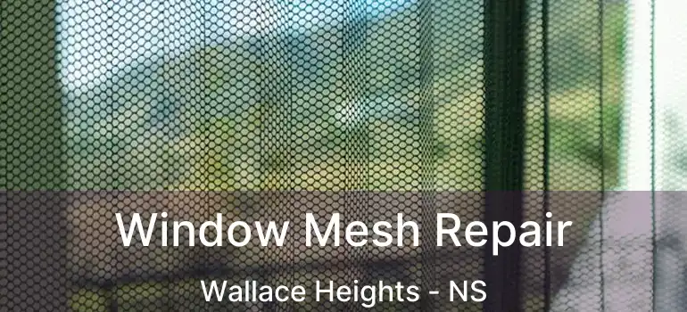  Window Mesh Repair Wallace Heights - NS