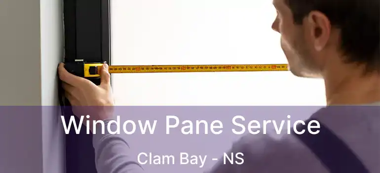  Window Pane Service Clam Bay - NS