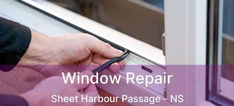  Window Repair Sheet Harbour Passage - NS